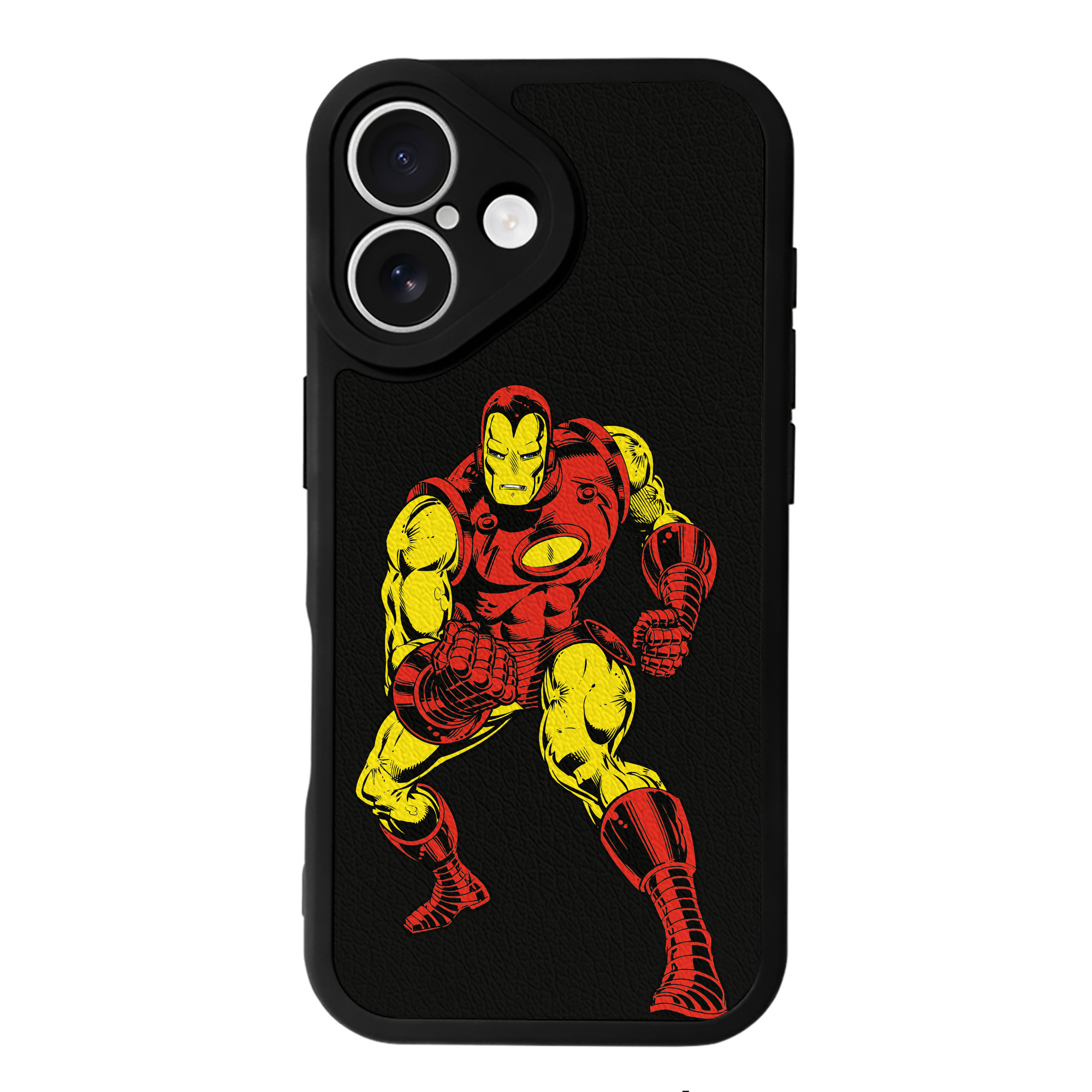 （画像用） アベンジャーズ The Avengers 【iPhone 16シリーズ対応】シリコンスマホケース（レザー調） 材質：シリコン